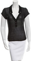 Thumbnail for your product : Zac Posen Sheer Polo Top