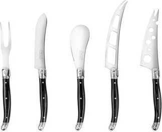 French Home Laguiole 5-Piece Artisan Cheese Knife Set With Handles
