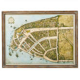 Thumbnail for your product : OKA Early New Amsterdam Map Framed Print