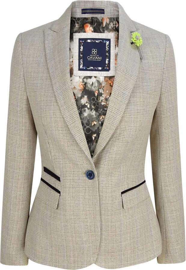 herringbone blazer ladies