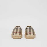 Thumbnail for your product : Burberry Latticed Leather Espadrilles