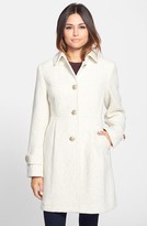 Thumbnail for your product : Gallery Flecked Babydoll Walking Coat (Regular & Petite) (Online Only)