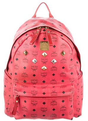pink studded backpack