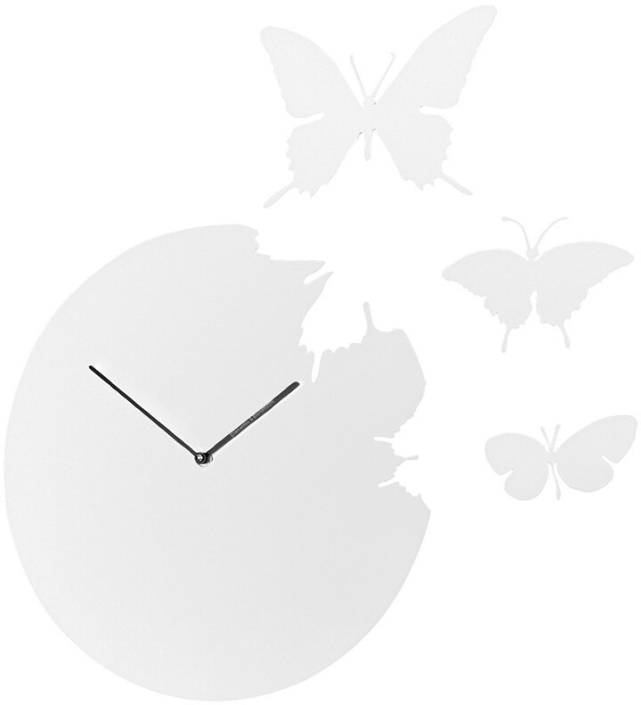 Domeniconi Large Butterfly Wall Clock White ShopStyle