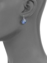 Thumbnail for your product : Suzanne Kalan London Blue Topaz, White Sapphire & 14K White Gold Drop Earrings