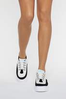 Thumbnail for your product : Womens En Route Faux Leather Trainers - black - 3