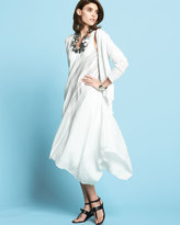 Thumbnail for your product : Eileen Fisher Sleeveless V-Neck Asymmetric Dress, White