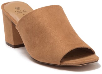 Call it SPRING Tarasa Block Heel Mule Sandal - ShopStyle