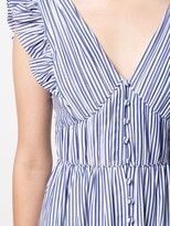 Thumbnail for your product : Self-Portrait Striped Cotton Maxi Dress