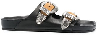 Sandro Double-Buckled Sandals