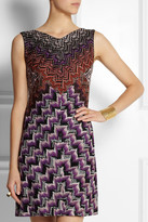 Thumbnail for your product : Missoni Metallic crochet-knit mini dress