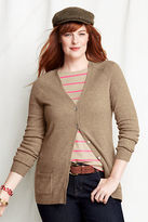Thumbnail for your product : Lands' End Women's Plus Size Long Sleeve Year Round Cashmere V-neck Cardigan