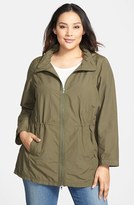 Thumbnail for your product : Eileen Fisher Hooded Anorak (Plus Size)