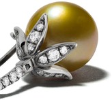 Thumbnail for your product : Annoushka 18kt white gold South Sea golden pearl and diamond small earrings