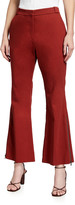 Thumbnail for your product : Toccin Side-Zipper Cropped Flare-Leg Pants