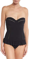 Thumbnail for your product : Tory Burch Solid Flounce One-Piece Swimsuit