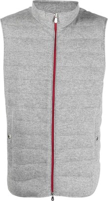 Cashmere Zip Vest Men's | Shop The Largest Collection | ShopStyle