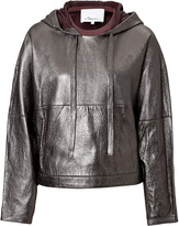 Thumbnail for your product : 3.1 Phillip Lim Metallic Leather Hoodie