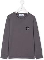 Thumbnail for your product : Stone Island Junior logo patch sweatshirt