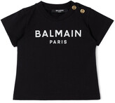 Thumbnail for your product : Balmain Baby Black Two-Button Logo T-Shirt