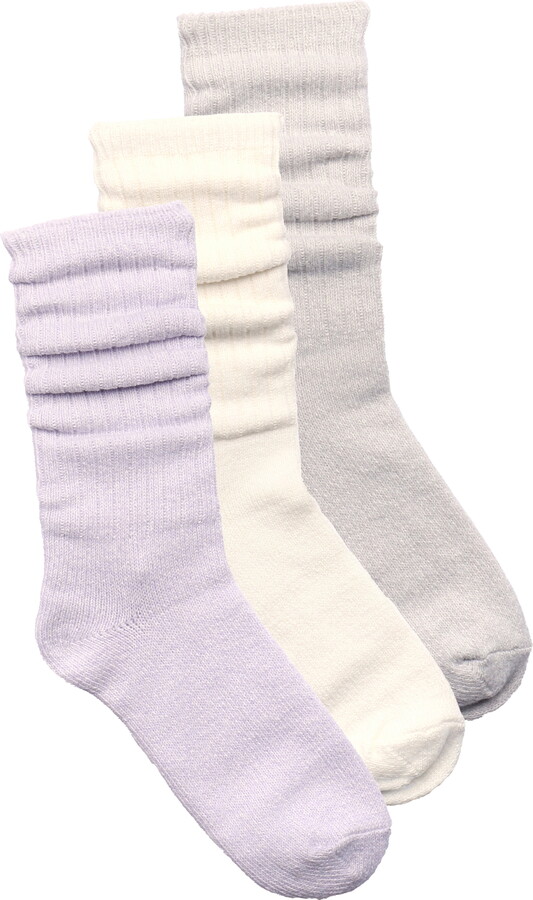 Joyspun Women’s Soft Slouch Socks, 3-Pack, Size 4-10