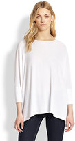 Thumbnail for your product : Alice + Olivia Draped Dolman-Sleeved Tee