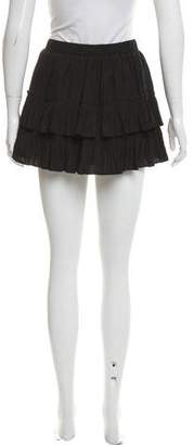 Elizabeth and James Ruffle-Accented Mini Skirt