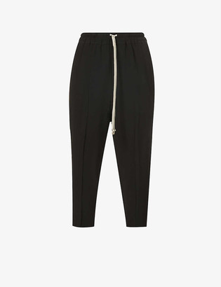 Rick Owens Astaire tapered mid-rise crepe trousers