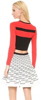 Thumbnail for your product : Ohne Titel Stripe Crop Top