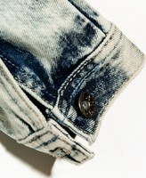 Thumbnail for your product : ChicNova Snowflake Washed Short-Length Denim Coat