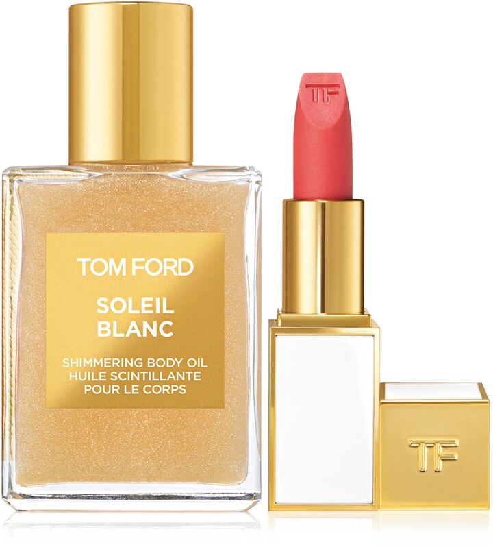 Tom Ford Soleil Blanc Shimmering Body Oil & Lip Color Sheer Set - ShopStyle