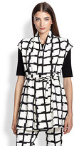 Thumbnail for your product : Josie Natori Checker-Print Vest