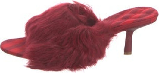 Burberry Slides Red Includes Dust Bag