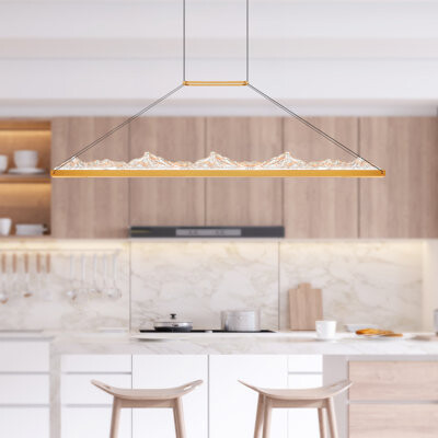 CWI Lighting 62'' LED Island/Pool Table Light – Color Selectable (3000K/4000K/5000K) – Integrated LED – BACL Certified – Ideal for Kitchen Islands, Dining Rooms, o