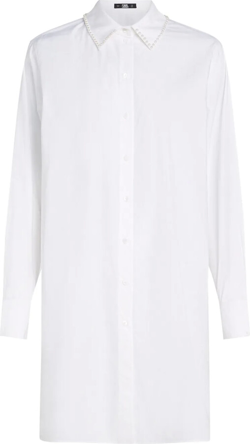 Karl Lagerfeld Paris Pearl-Embellished Shirt
