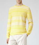 Thumbnail for your product : Reiss Gower RIB DETAIL JUMPER BLUE