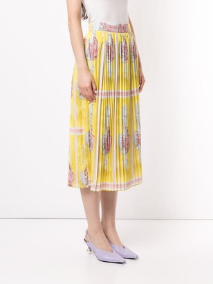 Tata-Naka Pleated Printed Skirt