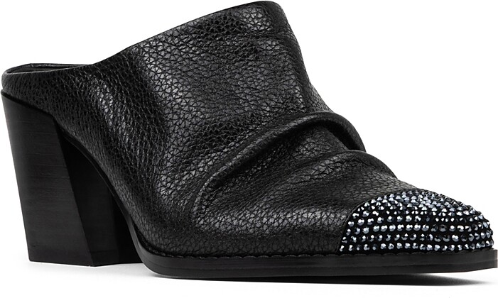 Donald J Pliner Women's Westan Suede Block Heel Mules