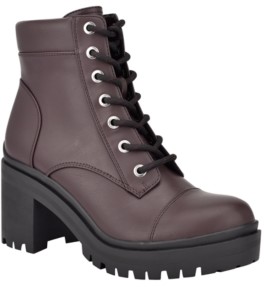 wine colored combat boots