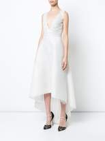 Thumbnail for your product : Marchesa Notte deep V-neck dress