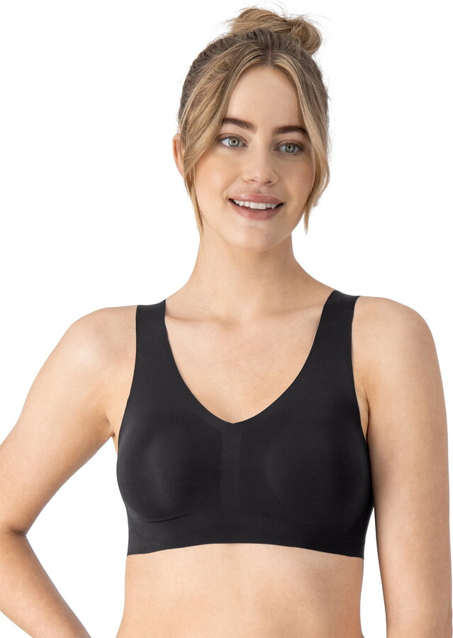 Hanes Womens Bralette, Invisible Embrace Pullover Bralette, Moisture-Wicking T-Shirt Bra