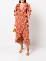 Thumbnail for your product : Rhode Resort Lydia ruffle-trim swirl dress