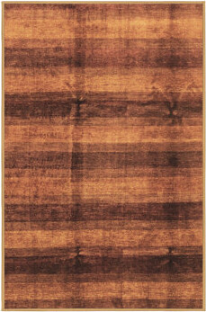 Foundry Select Plaid Machine Woven Rectangle 3' x 5' Wool/Polyester Area Rug in Orange/Black