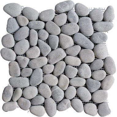 Margo Garden Products Rainforest 12" x 12" Natural Stone Pebbles Mosaic Wall & Floor Tile
