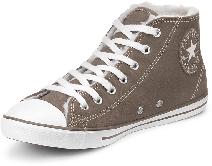 Converse Chuck Taylor All Star Dainty Suede Mid Plimsolls - ShopStyle  Trainers & Athletic Shoes