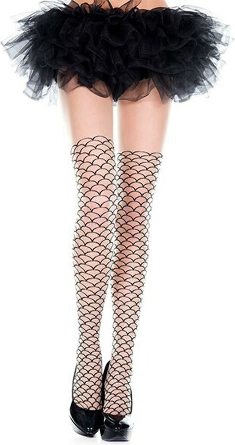 Music Legs Women’s Scale print spandex pantyhose