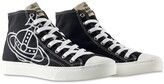Thumbnail for your product : Vivienne Westwood Plimsoll Cotton Canvas High-top Sneakers