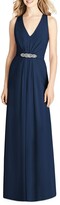 Thumbnail for your product : Jenny Packham Jewel Belt Chiffon A-Line Gown