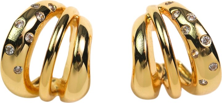 Miss Cecilia Gold Starlight Trinity Studs