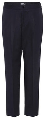 A.P.C. Amalfi high-waisted cotton trousers